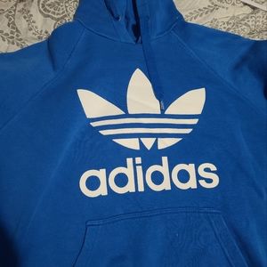 Blue Adidas fleece sweatshirt